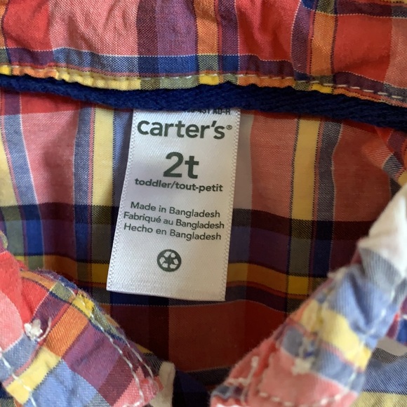 3/$10 - Carter’s Boys Button-Up Shirt - 2T - Picture 3 of 5